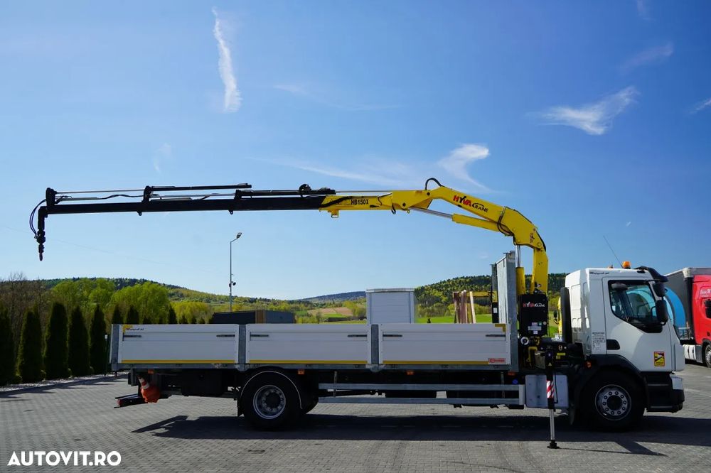 Volvo FL 280 / 4X2 / CAROSERIE 7,3 M / HYVA DRIVE / PILOT / FURCĂ PENTRU PALEȚI / ROTATOR / EURO 6 - 7