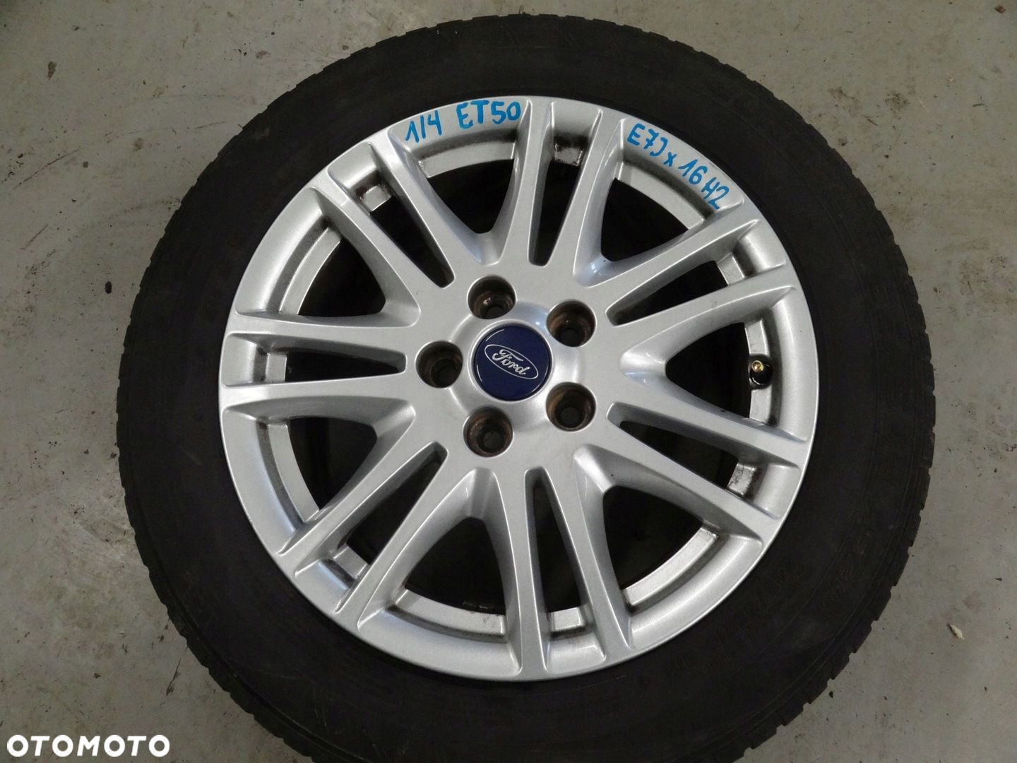 FORD KOŁA FELGI ALUMINIOWE E7Jx16H2 ET50 FALKEN EUROALL SEASON 205/55 R16 - 3