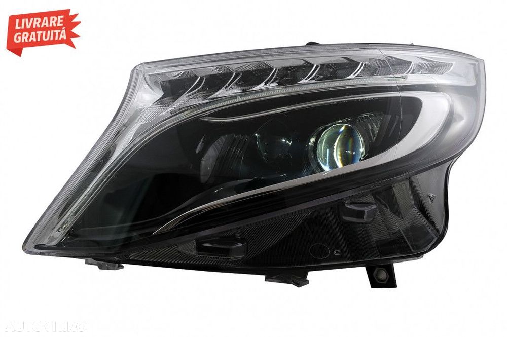 Faruri LED Mercedes V-Class W447 Vito (2014-2017) Negru - 6