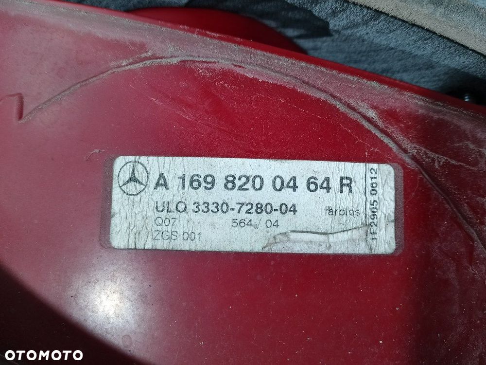 LAMPY TYŁ KOMPLET MERCEDES-BENZ W169 A1698200464R   A1698200364L HATCHBACK - 10