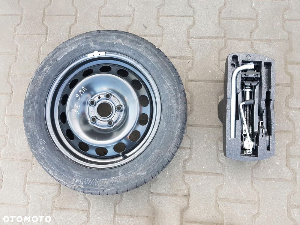 VW GOLF 6 VI 08-13r KOMBI JETTA VI 5C KOŁO ZAPASOWE 16 5X112 LEWAREK KLUCZ - 1