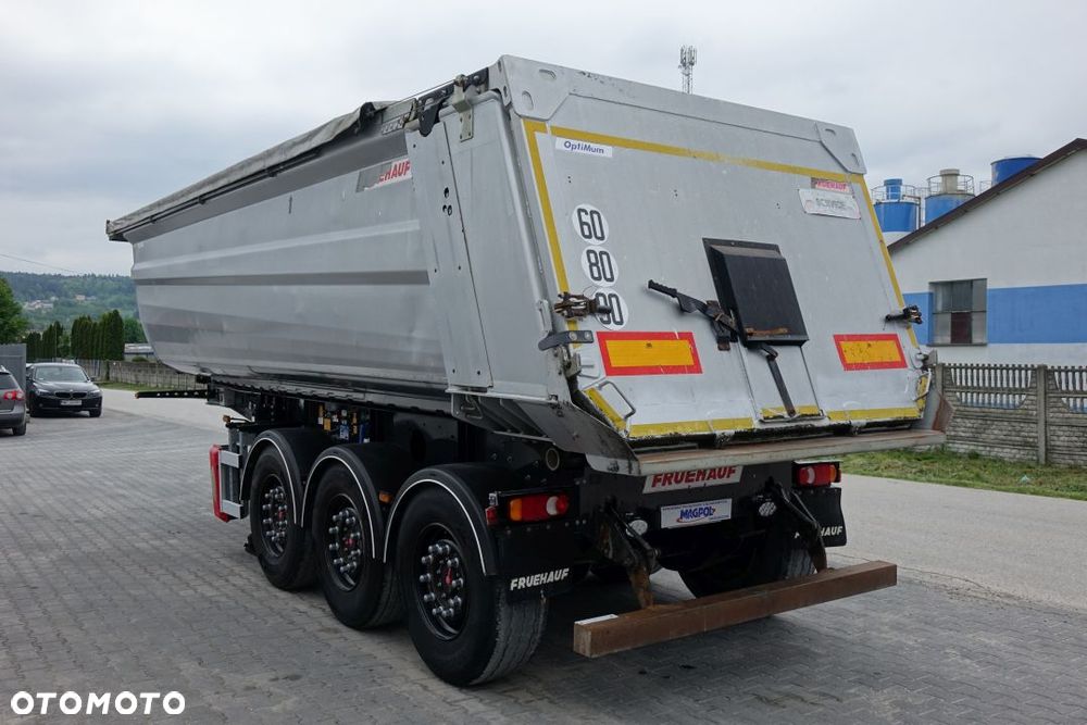 Fruehauf WYWROTKA 28m3 / OSIE SAF / OŚ PODNOSZONA / HYDROKLAPA / SZYBER ZBOŻOWY / ELEKTRYCZNA PLANDEKA - 7