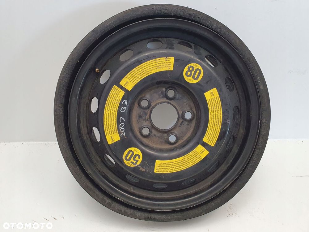 KOŁO DOJAZDOWE Audi Q7 Vw Touareg I dojazdówka 195/75 R18 7L0601027A 5x130 - 1