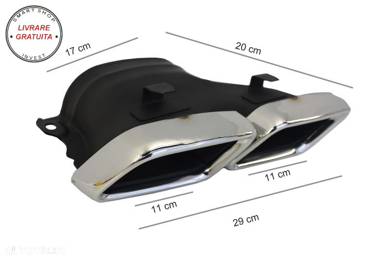 Ornamente tobe sistemul de evacuare Mercedes C-Class W205 S205 C205 A205 E-Class W- livrare gratuita - 7