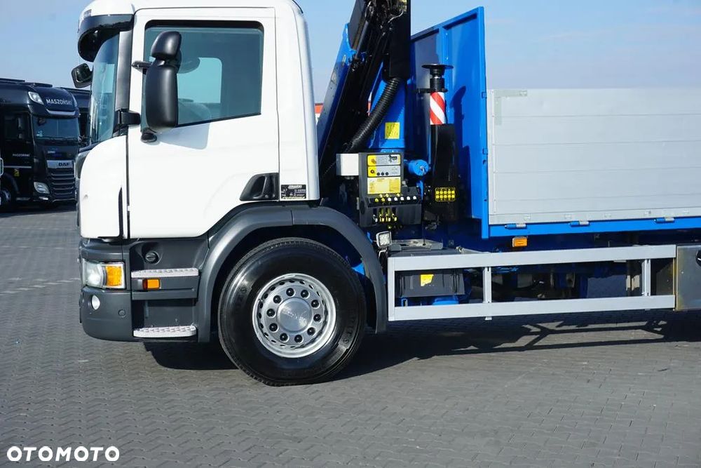 Scania / P 250 / ACC / SKRZYNIOWY + HDS + WINDA / PALFINGER PK 12 002 - EH B / WYSIĘG 10 M - 18
