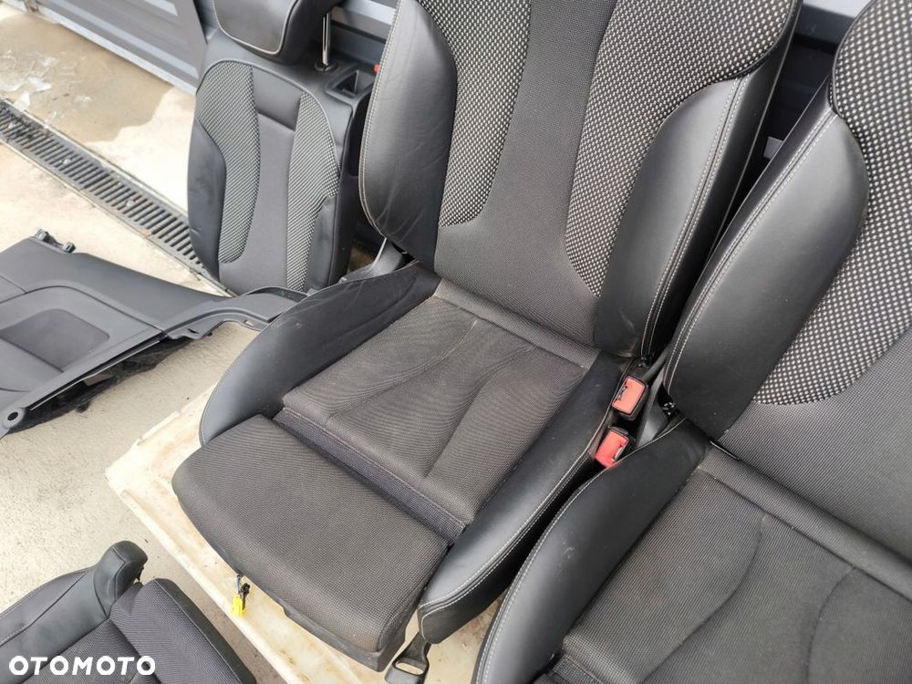 FOTEL FOTELE KOMPLET AUDI A3 8V 3-DRZWI SKÓRA+MATERIAŁ S LINE *2 ! - 11