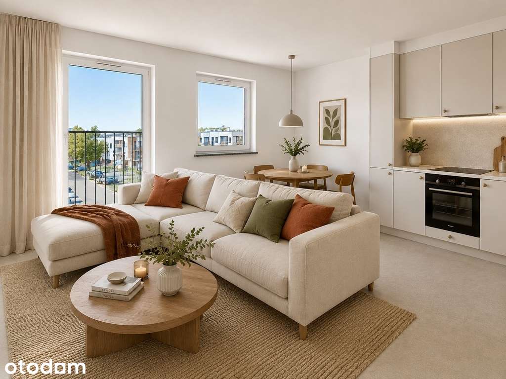 2 pok.| 47 m² | Balkon | Miejsce postojowe w cenie