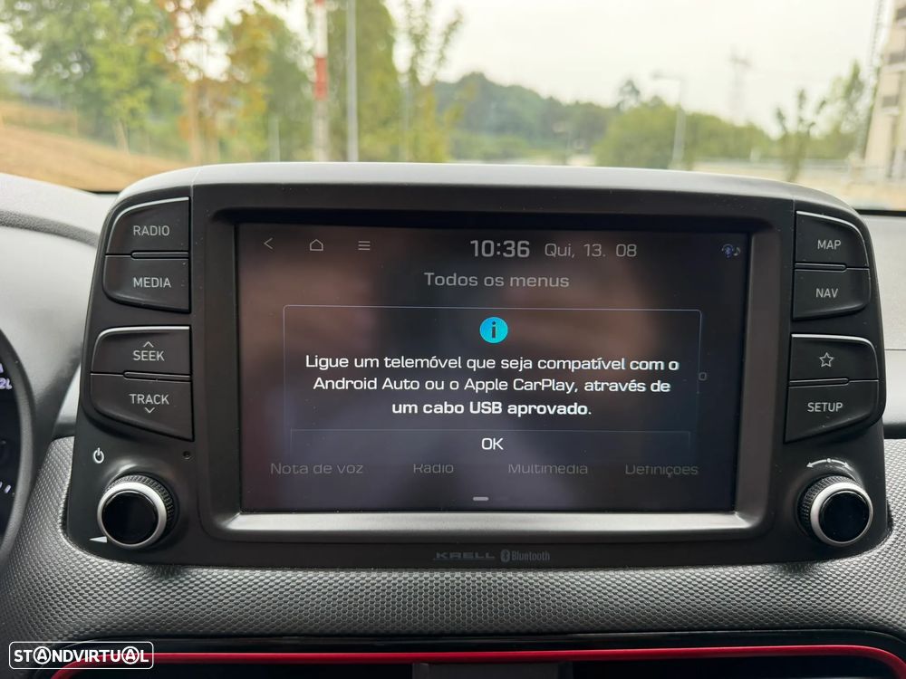 Hyundai Kauai 1.0 T-GDi Premium Pele/Tec Ver.+Nav+Vision - 43