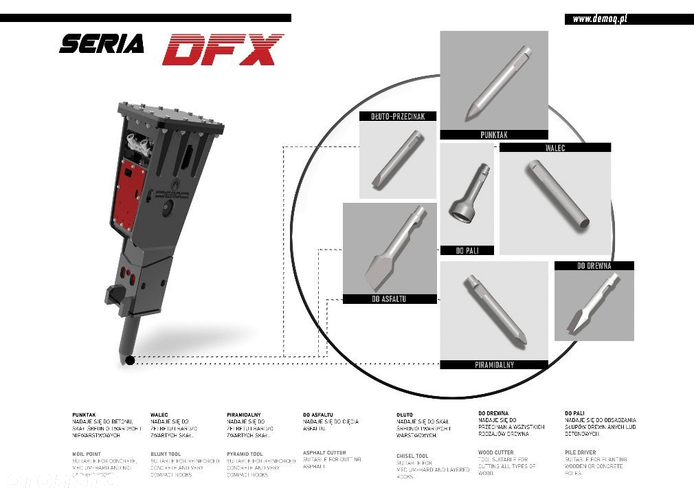 Młot wyburzeniowy DEMOQ DFX2800 - 5