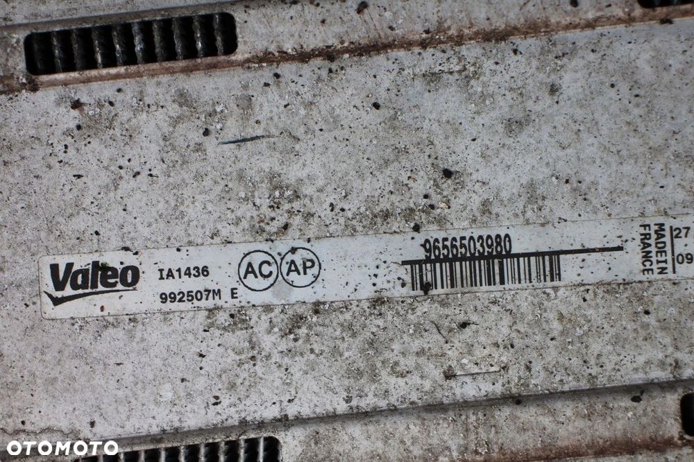Intercooler PEUGEOT 308 1.6 HDI 109KM DIESEL 9656503980 - 4
