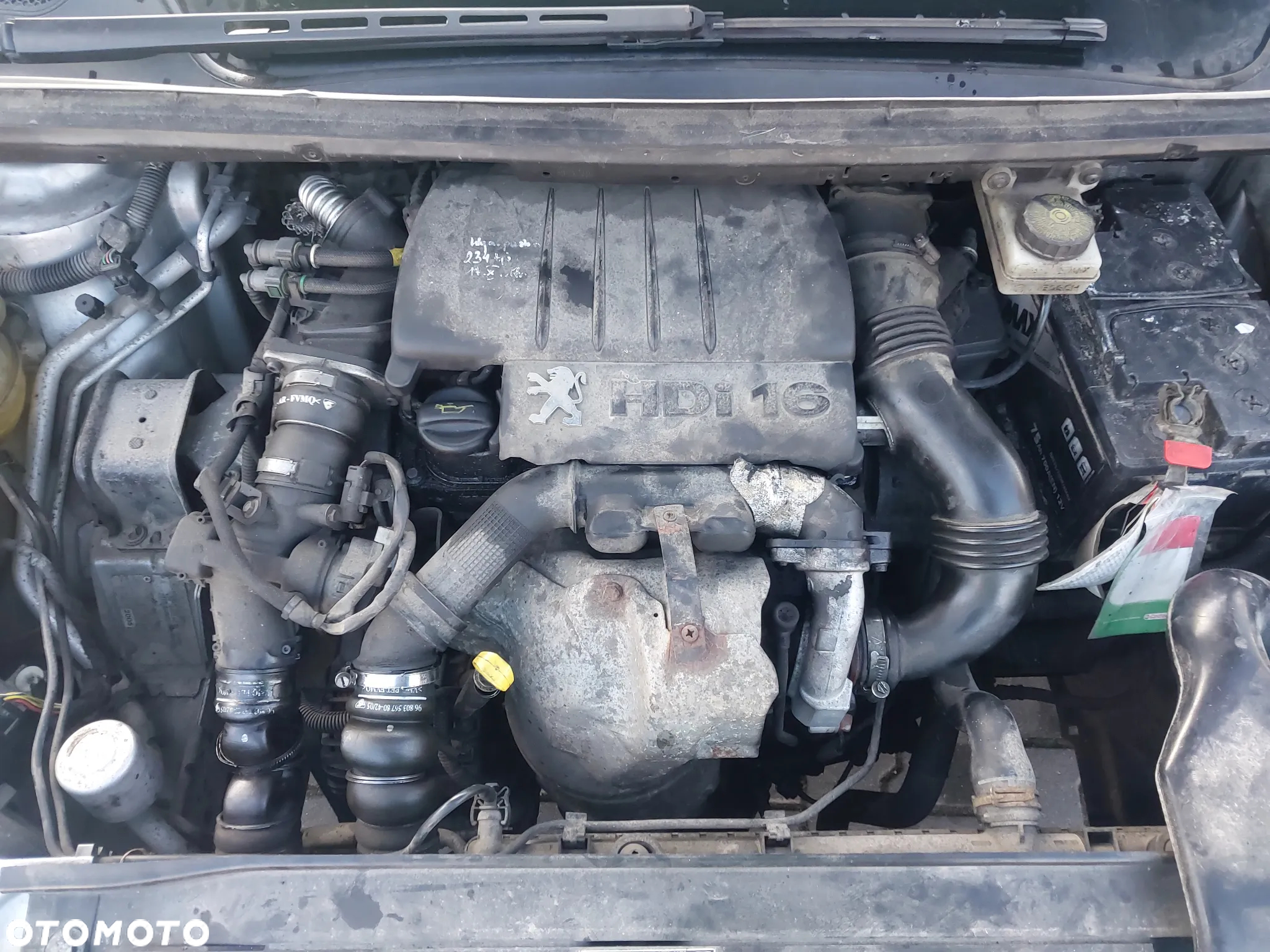 Peugeot 307 FL Lift 3D Hatchback silnik 1.6 HDI 90KM skrzynia biegów 20DM75 drzwi zderzak klapa błotnik EZRC belka przewód szyba wyświetlacz podsufitka wtryski pompa maglownica felgi alternator Cały na części wszystkie części - 20