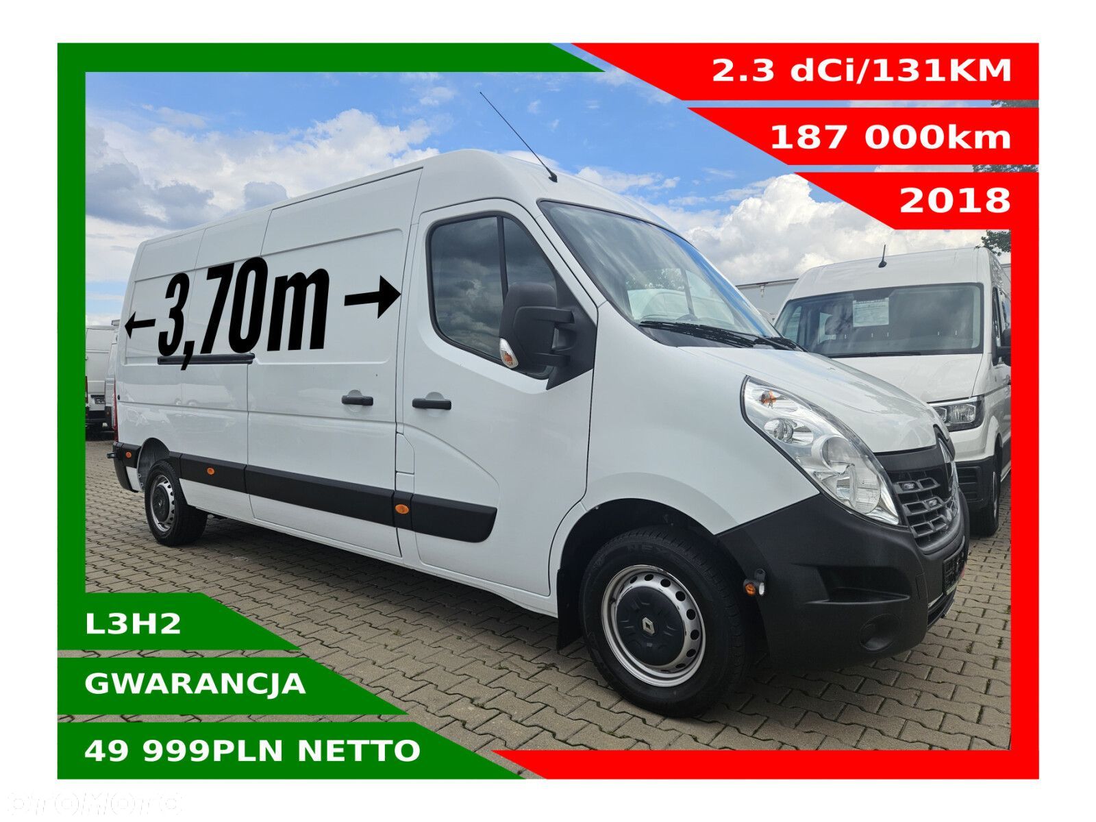 Renault Master L3H2 *49999zł Netto* 2,3 dCi/131KM - 1