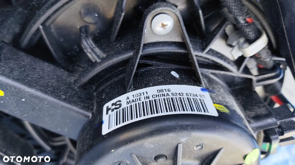 NAGRZEWNICA KOMPLETNA OBUDOWA WENTYLATOR NAWIEWU DMUCHAWA REZYSTOR INSTALACJA WIĄZKA SILNICZEK 13345110 F011024280 52426734 OPEL INSIGNIA A EUROPA - 5