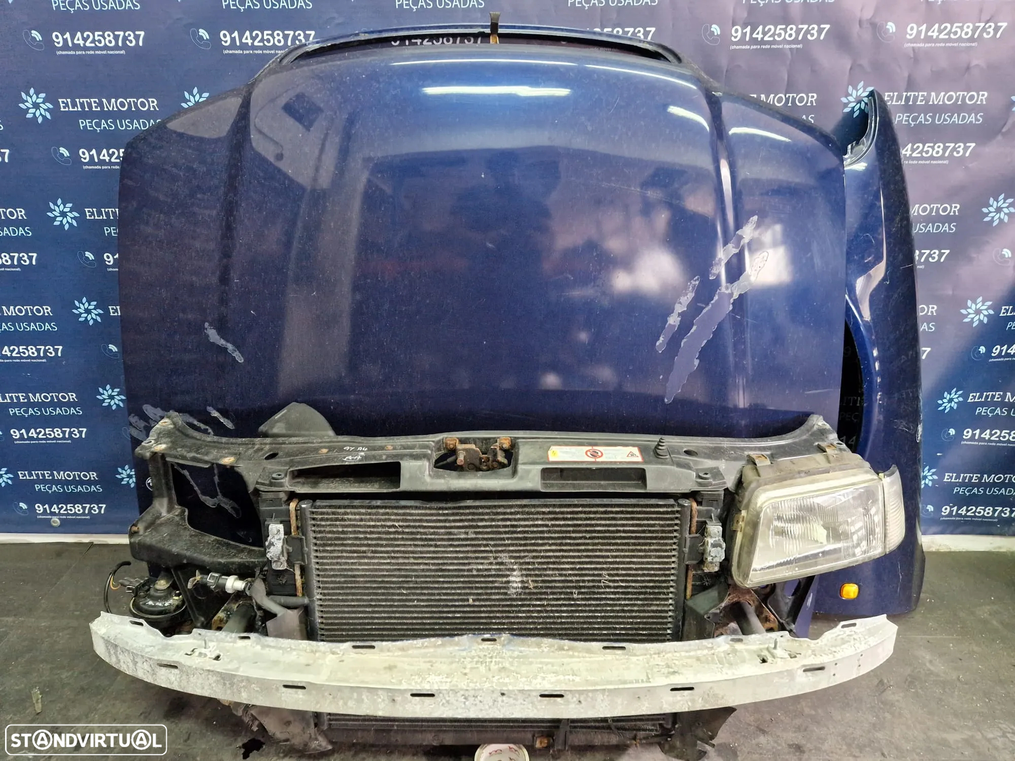Frente completa usada AUDI A4 B5 1.9 TDI capot parachoques guardalamas oticas radiadores - 6