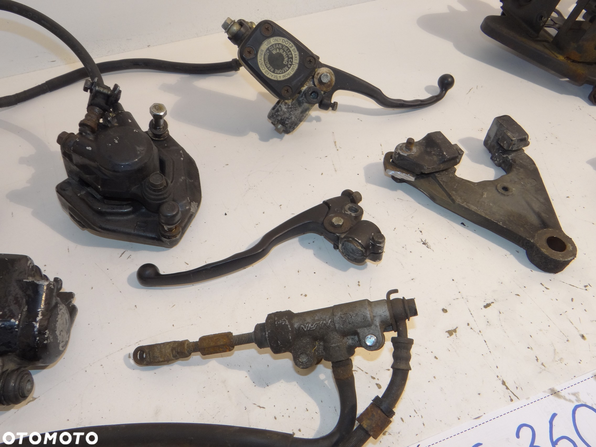 Yamaha XS 360 400 2A2 airbox skrzynka akumulatora króćce króciec zacisk hamulca pompa mocowanie lampy tablicy klakson Y1264 - 7