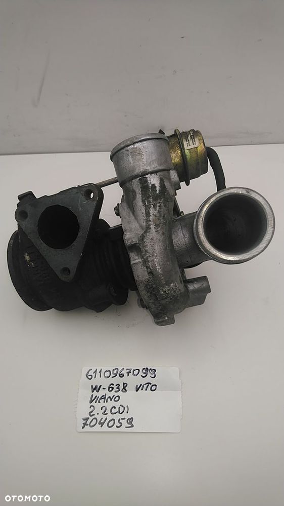 TURBINA 2.2 CDI 80KM 82KM 102KM 122KM VITO W638 6110967099 704059 - 4