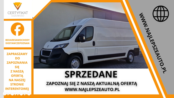 Peugeot Boxer L3H3, 2021 IX, nawigacja, klima, tempomat