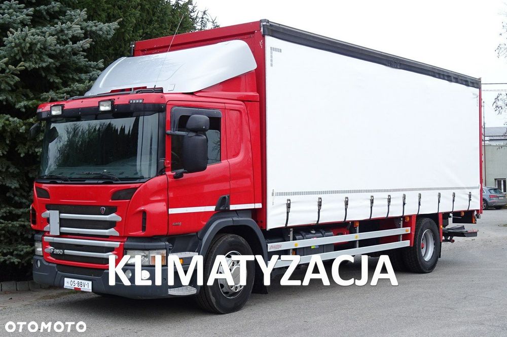 Scania P250 Euro 6 sypialna, firanka 18pal, winda, sprowadzony