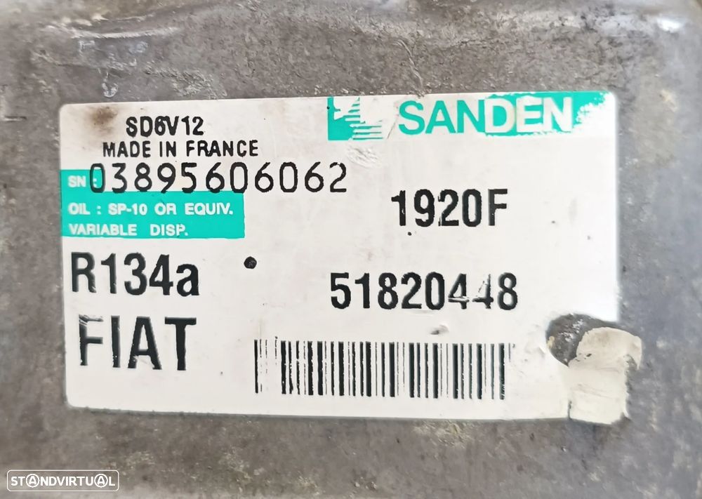 Compressores ar condicionado Fiat Bravo, Doblo, Mito 1.6 MJET referências 51820449, 51868880, 51820448. - 3