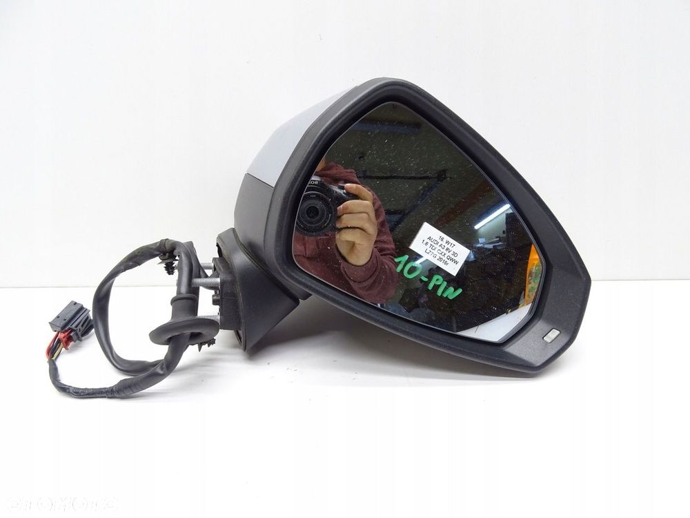 LUSTERKO PRAWE PRAWY PRZÓD PRZEDNIE AUDI A3 8V 3D LZ7G 10 PIN