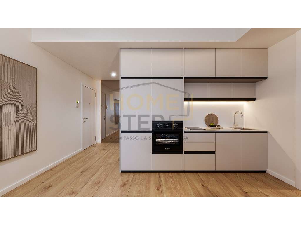 Apartamento T1+1 no centro de Gaia, Ed. Tetris - Grande imagem: 2/14