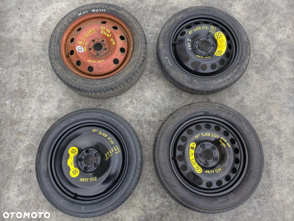 KOŁO ZAPASOWE DOJAZDOWE MIX 13" 14" 15" 16" 17" 18" 19" 20" FIAT VW TOYOTA FORD MAZDA VOLVO HONDA AUDI SEAT - 6