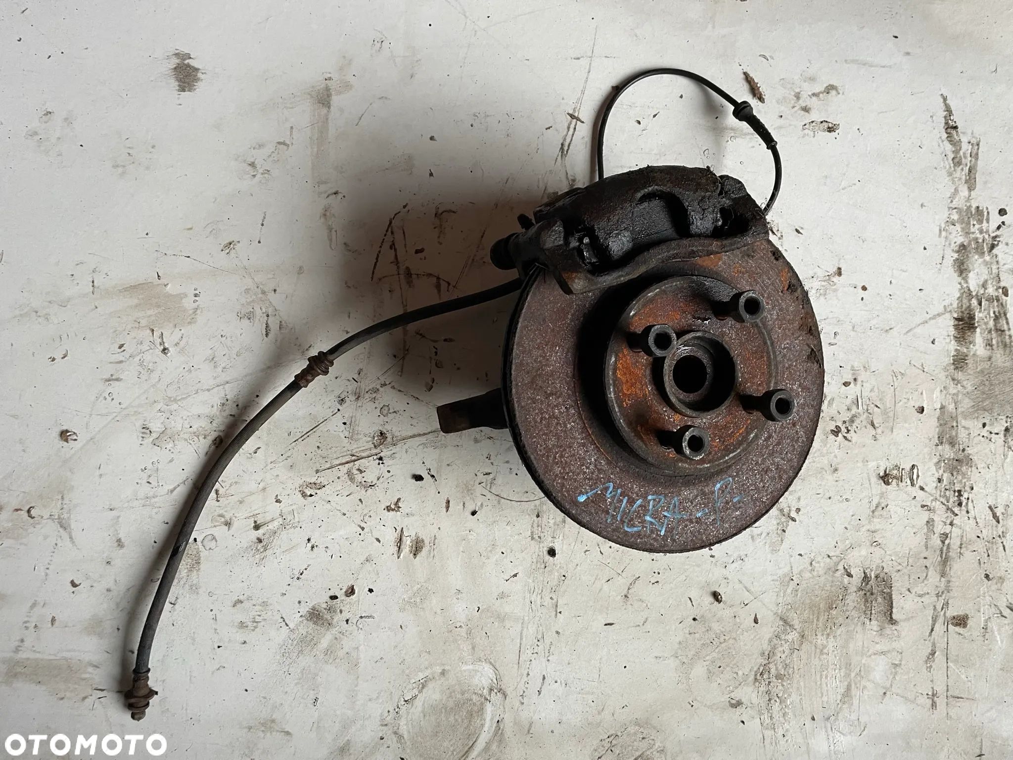 NISSAN MICRA K13 1.2 PIASTA ZWROTNICA ZACISK TARCZA PRAWA PRZEDNIA PRAWY PRZÓD - 1