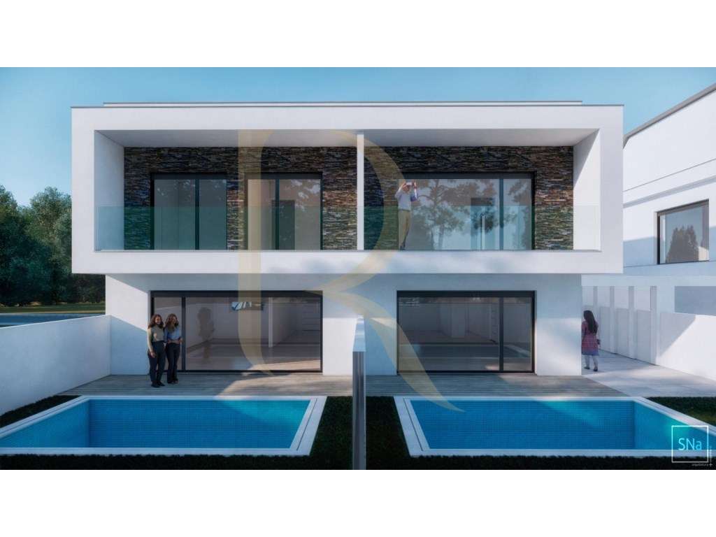 Moradia Geminada T3 nova com piscina em Fernão Ferro, Seixal - Grande imagem: 2/12