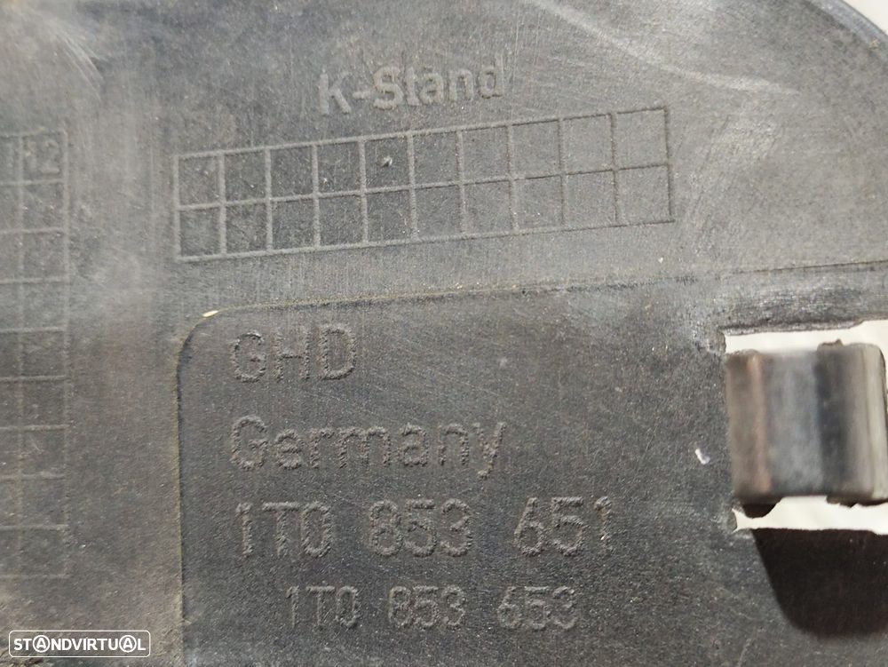 Grelha Central Pará-choques Frente Frontal VW Touran 1T Original - 6