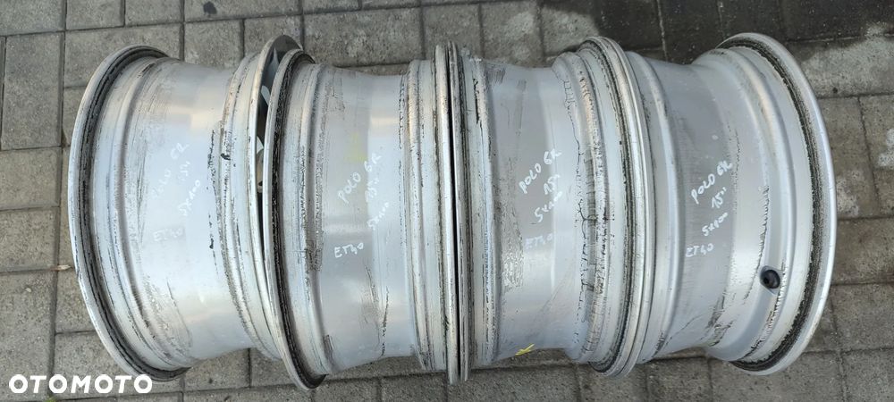 FELGI ALUMNIOWE 5x100 6,5x15 CALI ET40 fi 57.1 VW POLO FOX SEAT SKODA 6C0601025 KOMPLET 4 SZTUKI - 11