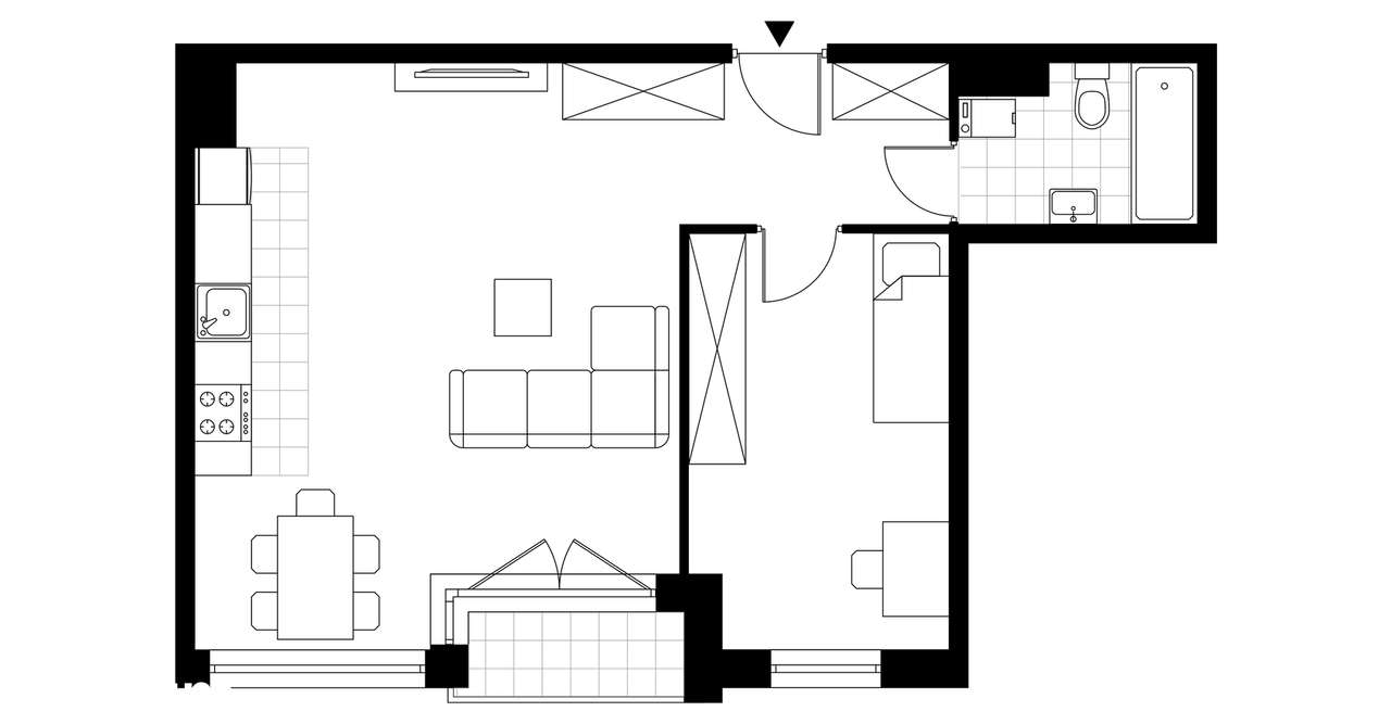 2-pokojowy apartament 50m2 + balkon Bez Prowizji - Pełny obrazek: 4/19