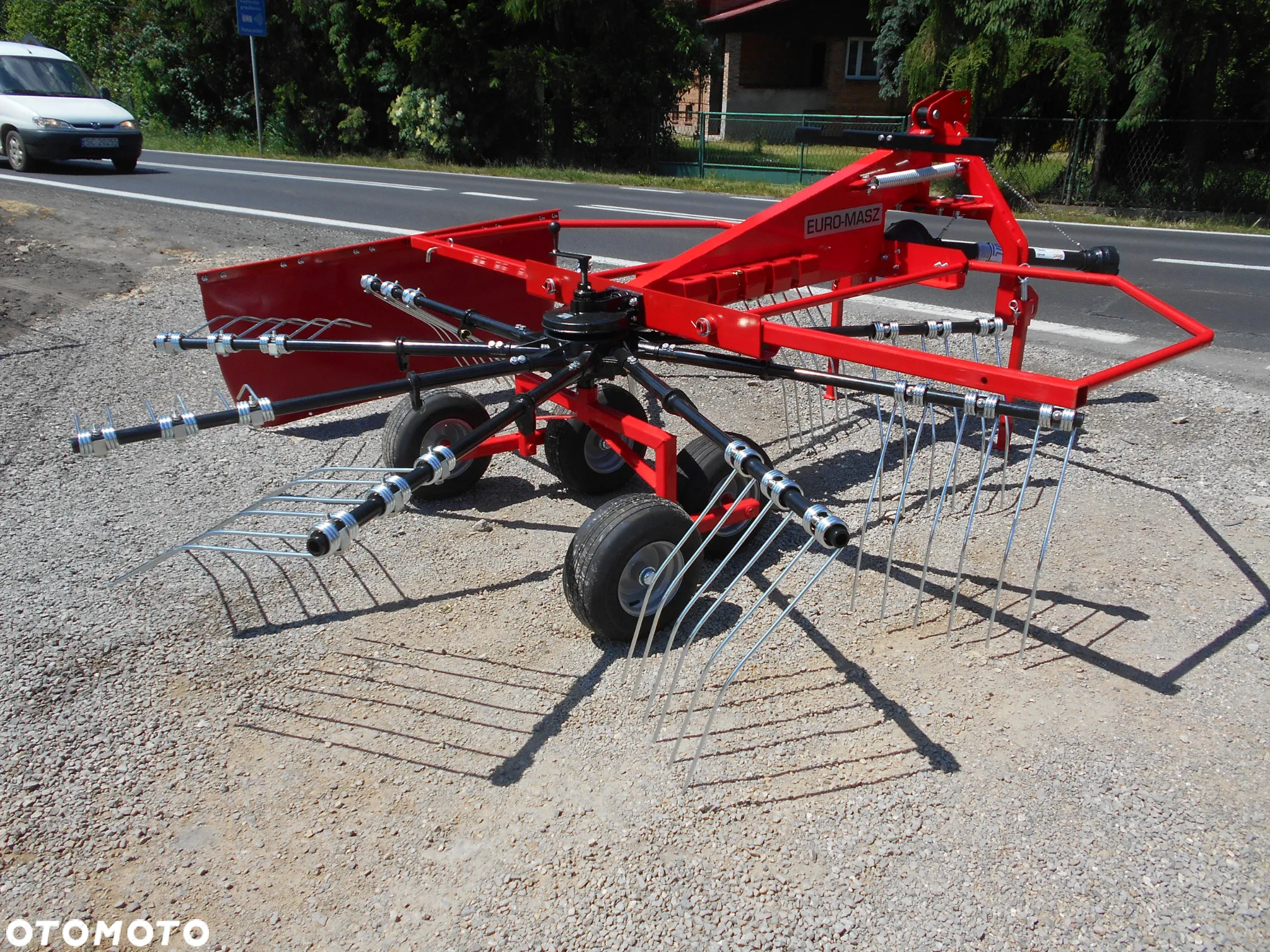 ZGRABIARKA KARUZELOWA/PAJĄK 3,5m TANDEM WAŁEK WOM koło kopiujące - 7