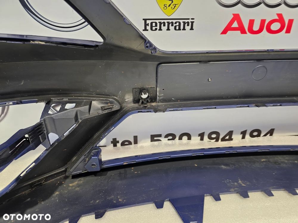 SEAT LEON 3 III LIFT FR CUPRA ZDERZAK PREDNI PRZÓD , ŁADNY , NA SPRYSKI + 4xPDC 4X PDC , KOLOR NIEBIESKI METALIK / ATRAMENTOWY , NR 5F0807221AB , NR AUKCJI NZ1461 - 26