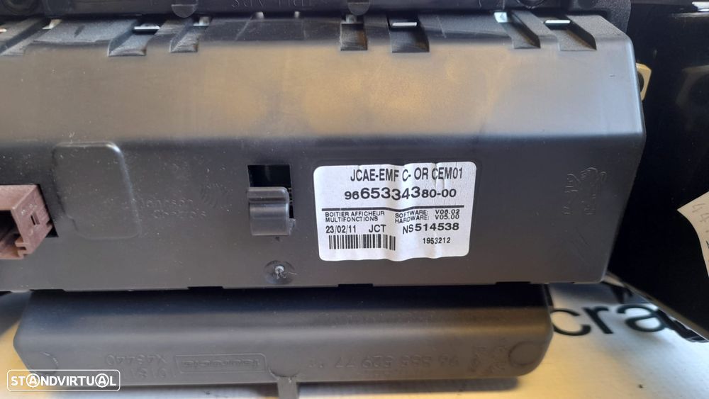 DIFUSOR DIFUSORES DISPLAY RADIO CLIMATRONIC AREJADORES GRELHA SOFAGEM SAIDA AR CHAUFAGEM 9665334380 PEUGEOT508 I 1 MK1 C4 II 2 MK2 - 5