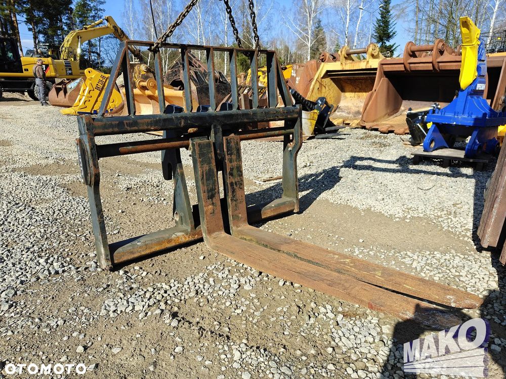 Widły JCB do koparki ładowarki telehandlera pod szybkozłącze - 1