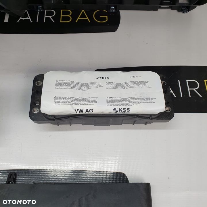VOLKSWAGEN TIGUAN II 2 5NA DESKA ROZDZIELCZA KONSOLA KOKPIT PULPIT PODUSZKI AIRBAG AIR BAG PASY KIT SET - 12