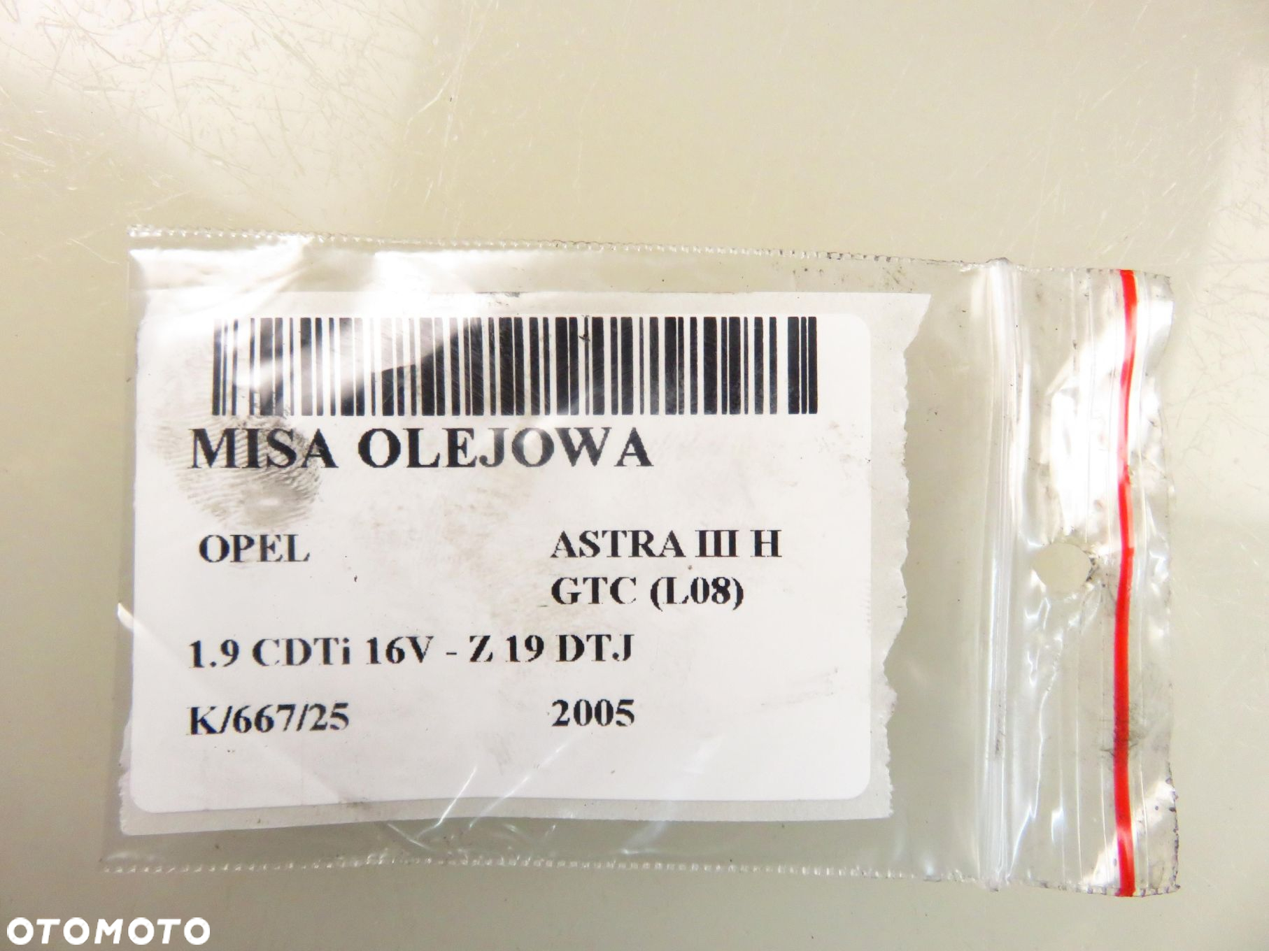 MISKA OLEJOWA OPEL ASTRA III H GTC (L08) 1.9 CDTi 16V - Z 19 DTJ 55194355 - 14