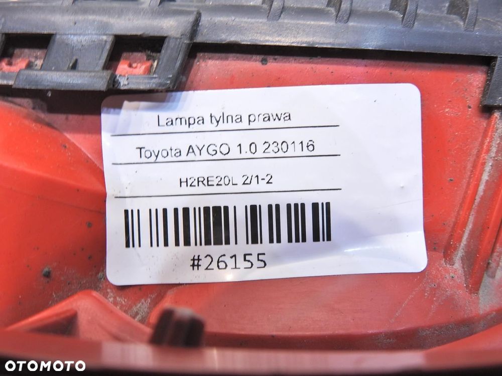 LAMPA PRAWA TYLNA TYŁ TOYOTA AYGO I 81550-0H020 - 5