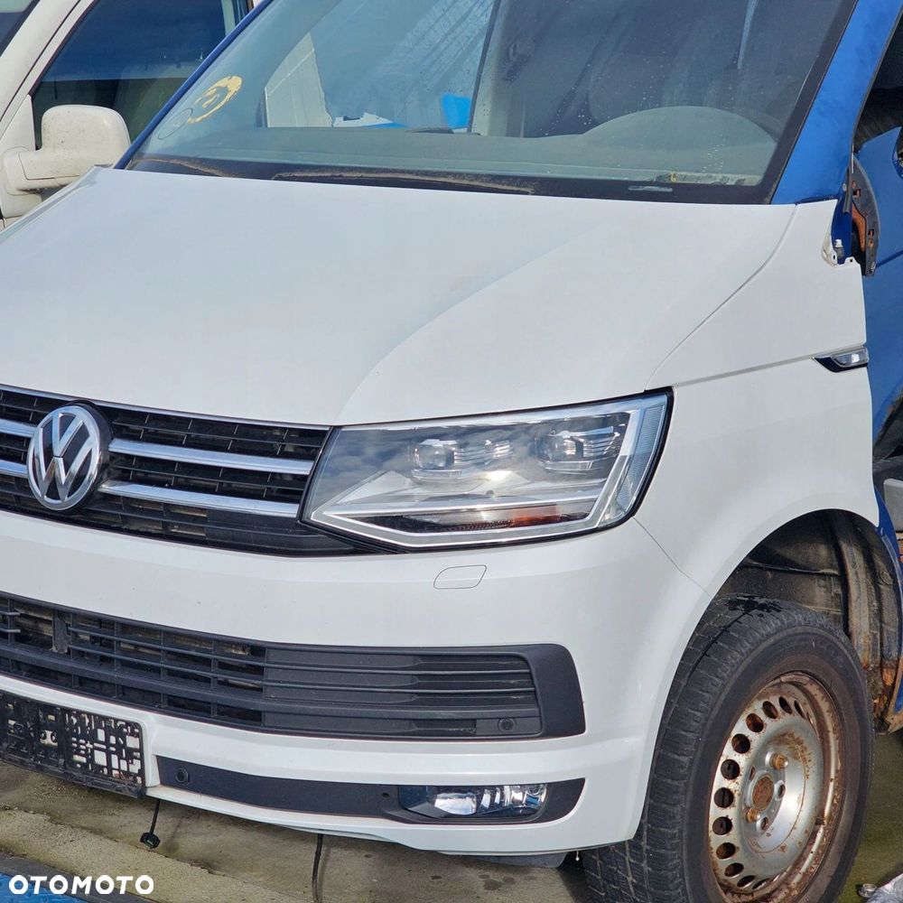 VW T6 MULTIVAN kompletny przód zderzak błotnik FULL LED BIAŁA PERŁA L0K1 - 2