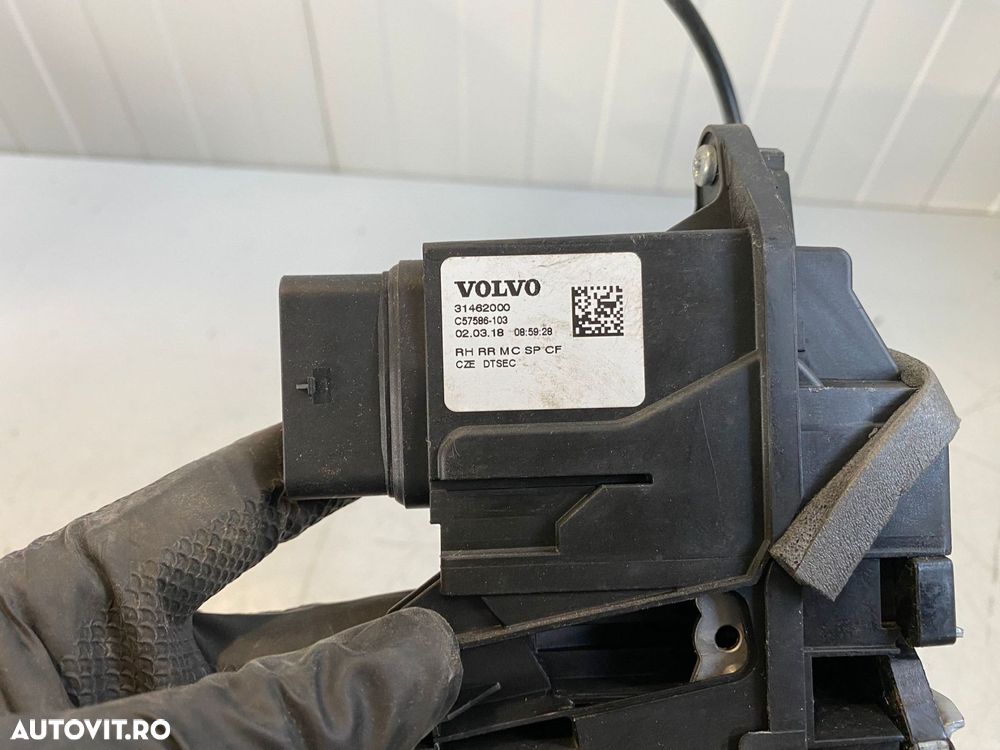 Broasca incuietoare usa dreapta spate Volvo XC60 S90 V90 V60 V60CC XC40 31462000 - 2