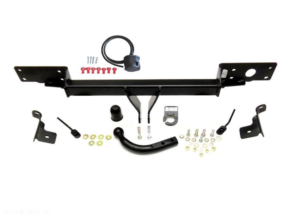 Hak Holowniczy Auto-Hak Słupsk + Kula + Wiązka+Gniazdo elektr do Fiat Panda 2 II 5D+2WD 4WD  03-2012 - 2