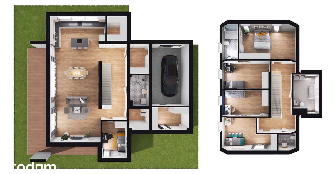 6-pokojowy dom 221m2 + ogródek Bez Prowizji - Pełny obrazek: 2/16