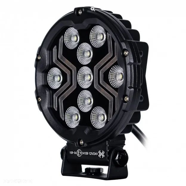 Lampa robocza X-SPIDER 9 LED okrągła halogen LED 12/24V moc 18W IP67 - 6