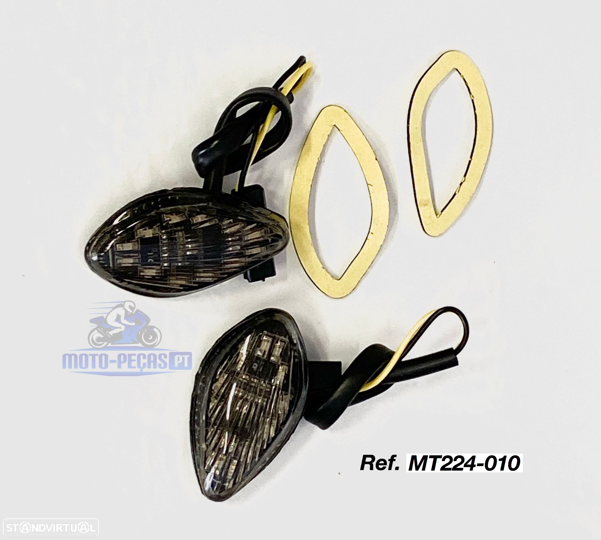 par piscas embutir honda cbr 600 piscas led - 1