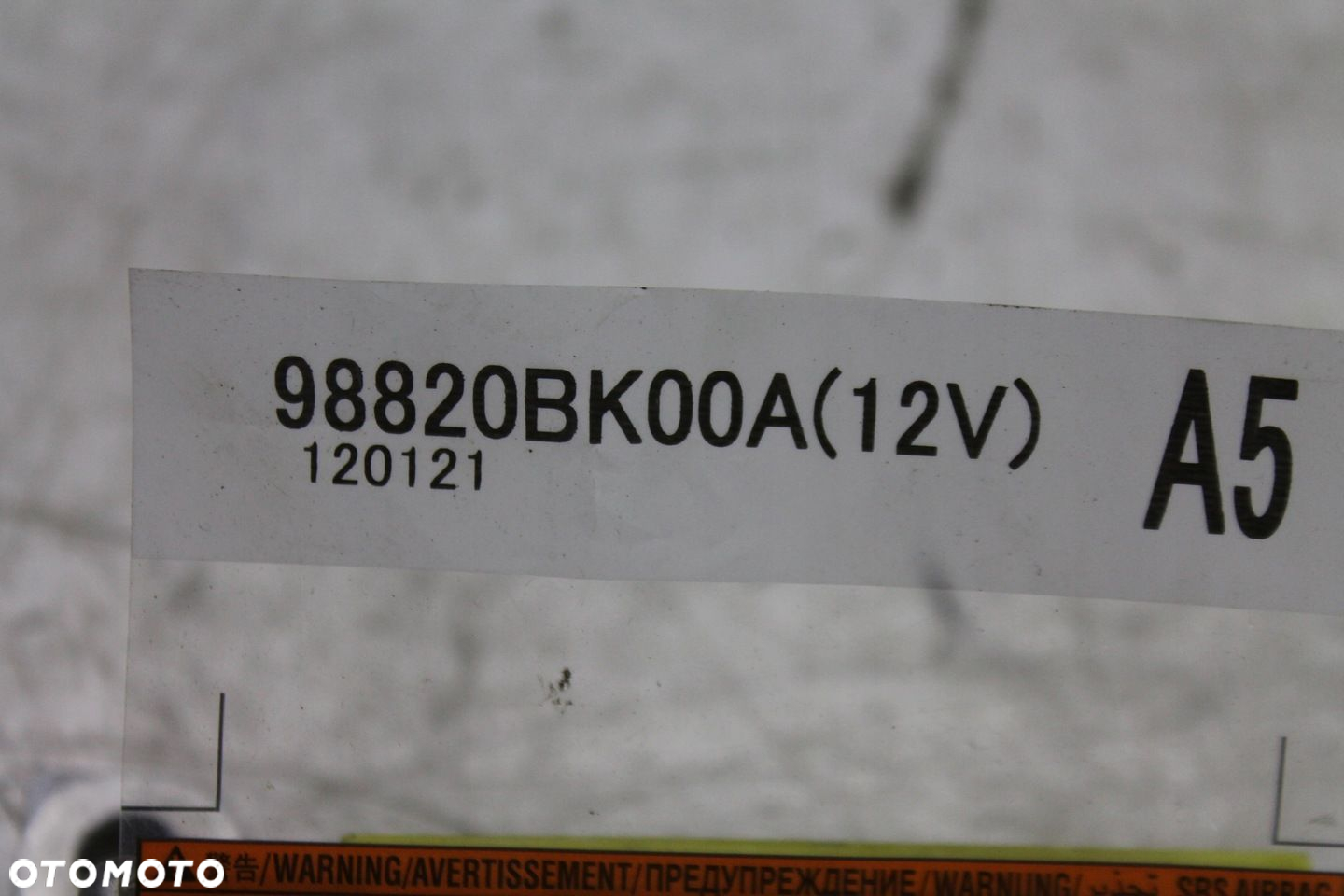 SENSOR AIRBAG 98820BK00A QASHQAI J10 LIFT 09-13 - 2