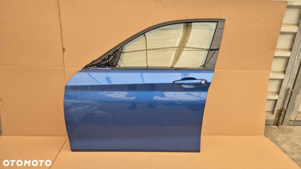 BMW F20 LIFT  DRZWI PRZÓD PRZEDNIE LEWE KOMPLETNE EUROPA IDEALNE NIEBIESKIE W KOLOR B45 - 1