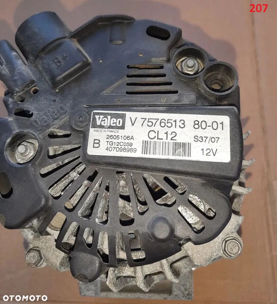 207 CC alternator 1,6VTI 207 308 Citroen C3 II C4 Picasso Peugeot - 2