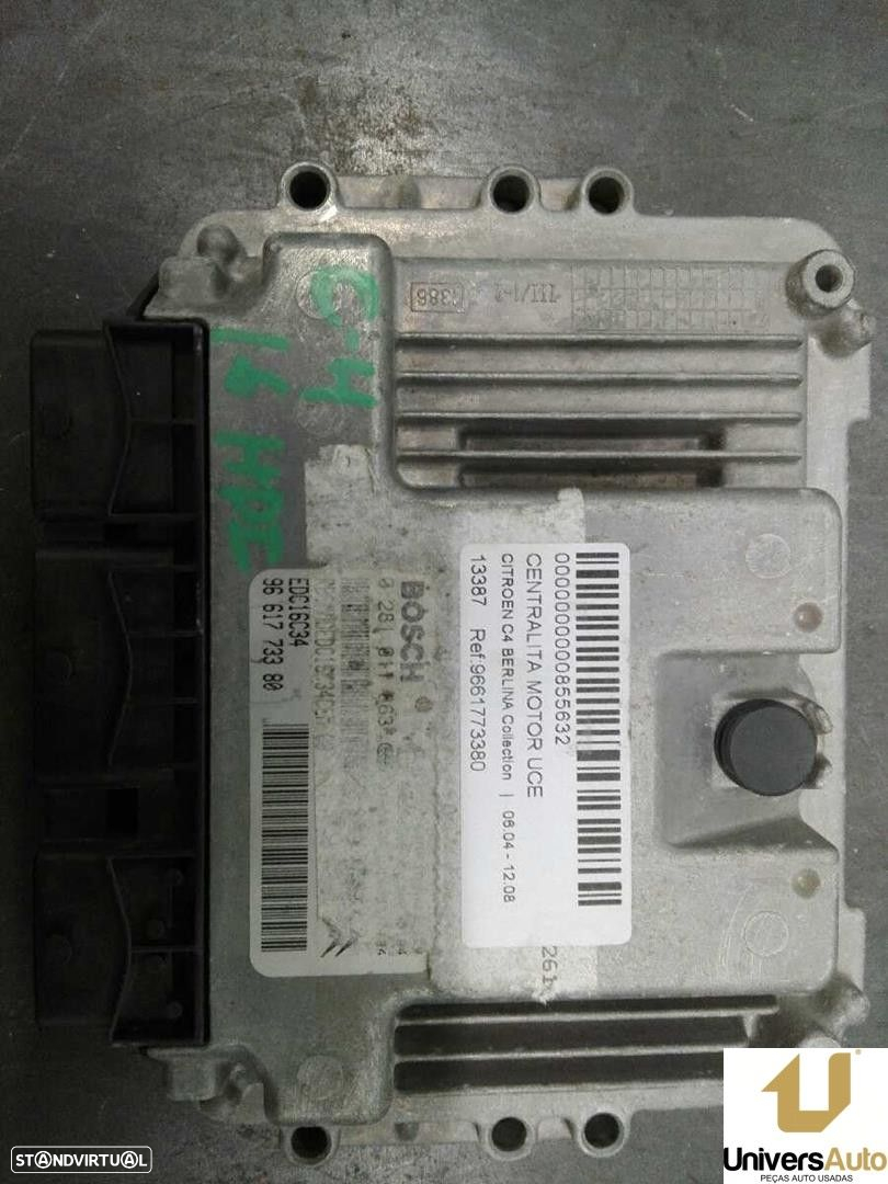 CENTRALINA MOTOR UCE CITROEN C4 COUPÉ 2007 -9661773380 - 3
