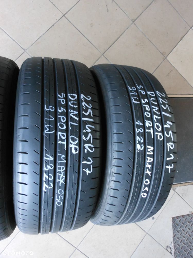 Opony 225/45r17 dunlop sp sport maxx 050 6,3mm  lato komplet - 3