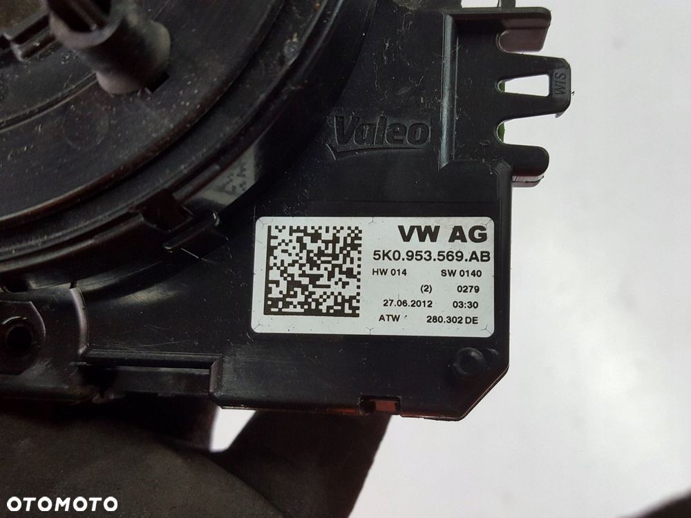 VW PASSAT B7 10-14r TAŚMA AIRBAG ZWIJAK 5K0953569AB - 3